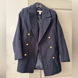 H&M navy peacoat